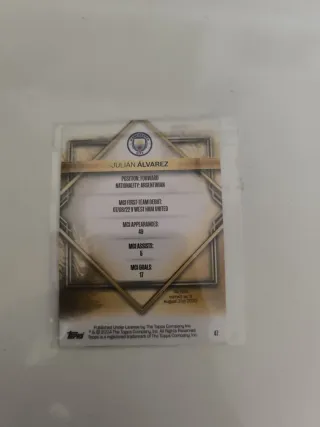 Julian Álvarez Gold Drip 23/24 Topps