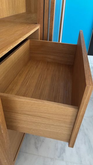 Vitrina Comedor Corredera Madera y Cristal en robo