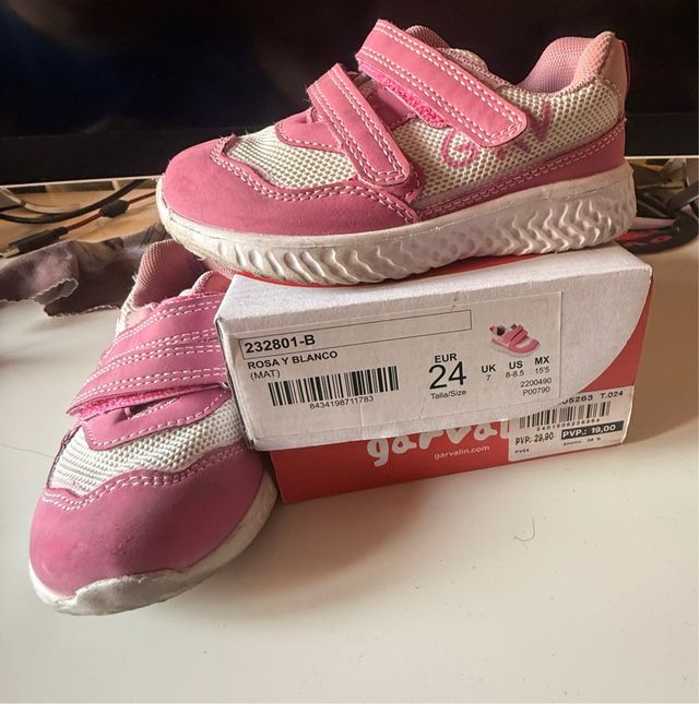 Zapatillas Garvalin rosas niña Talla 24