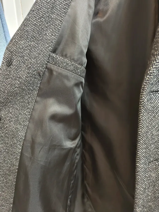 Abrigo clásico gris antracita