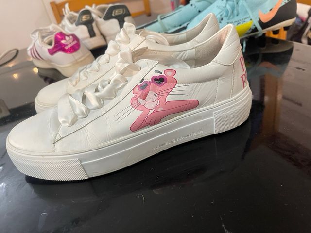 Zapatillas Blancas Pink Panther Talla 39