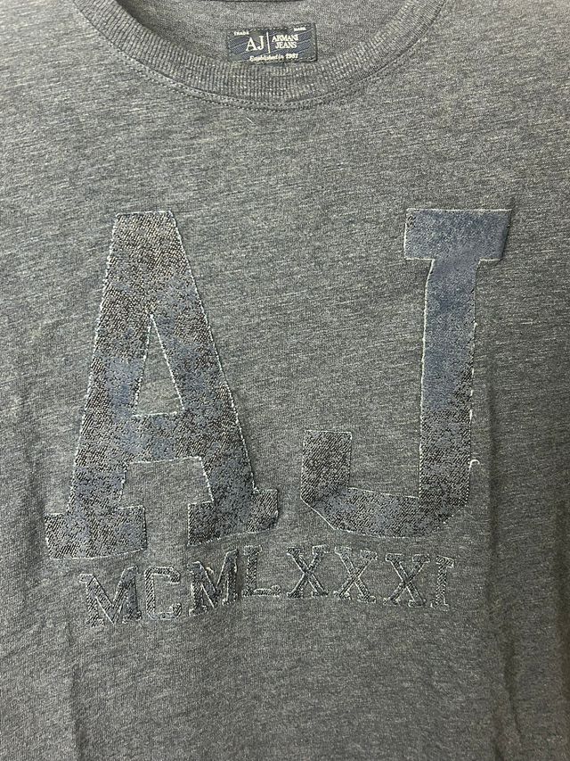 T-shirt Armani Jeans con logo frontale ricamato Retro