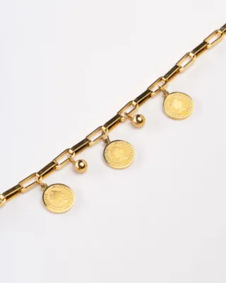 Pulsera Elizabeth chapada en Oro 18k