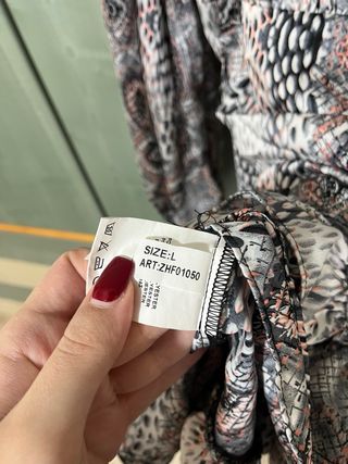 Vestito fantasia pitone manica lunga