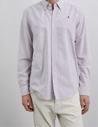 Camisa Scalpers Rayas Rosas y Blancas