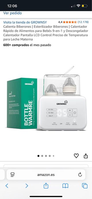 Calienta biberones y esterilizador