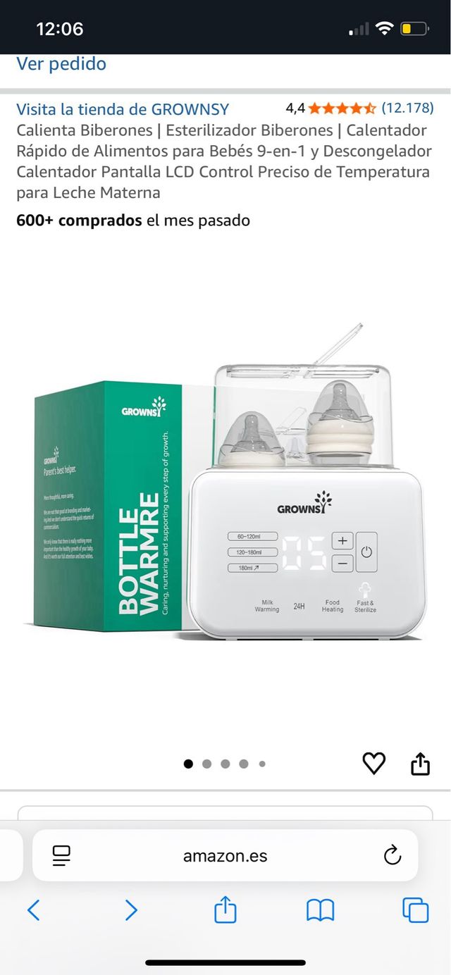 Calienta biberones y esterilizador