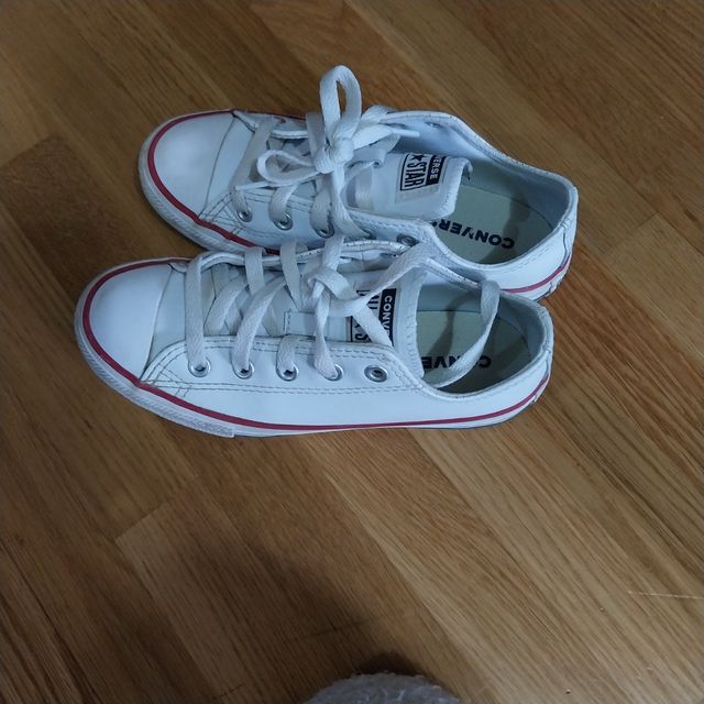 Zapatillas de piel de niño  de Converse