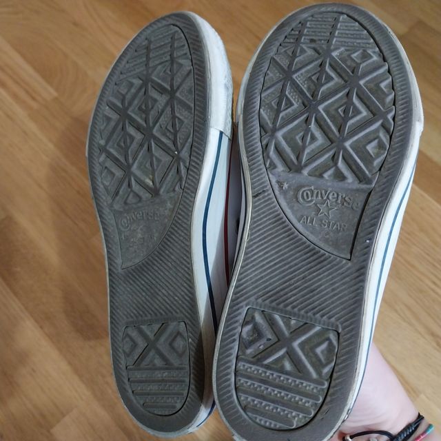 Zapatillas de piel de niño  de Converse