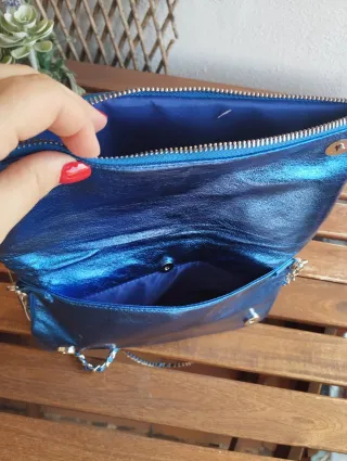 Bolso fiesta azul eléctrico Misako