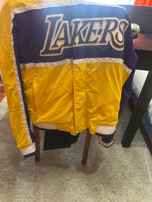 Chaqueta Lakers Morada y Amarilla
