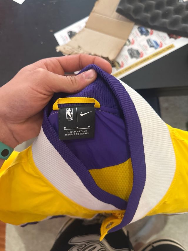 Chaqueta Lakers Morada y Amarilla