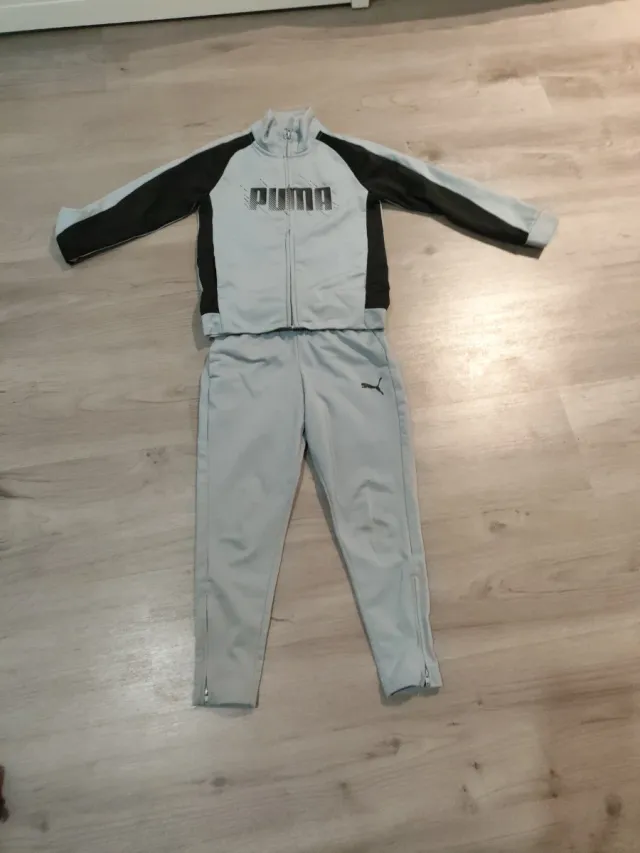 Chándal Puma niño gris y negro
