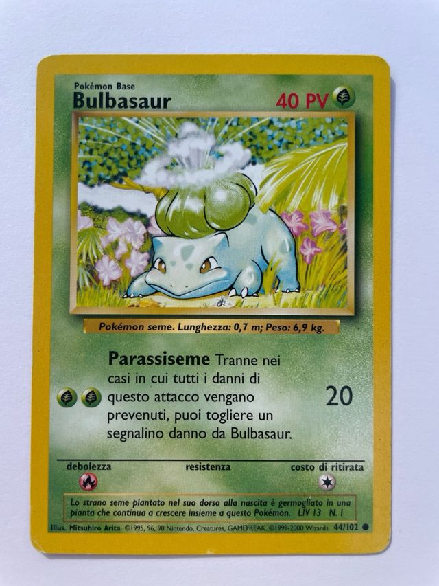 Carte Pokémon Pidgey e Bulbasaur Base
