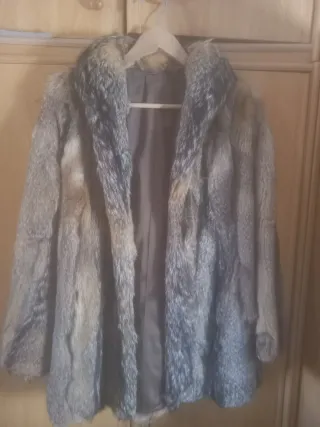 Abrigo de piel de zorro
