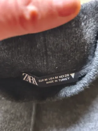 Vestido gris mujer cuello alto manga corta