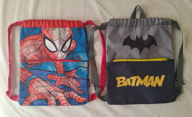 Mochila Spiderman y Batman