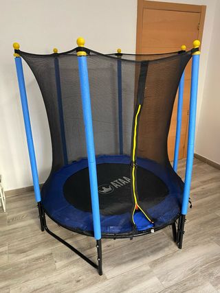 Cama elástica infantil ATAA con red de seguridad