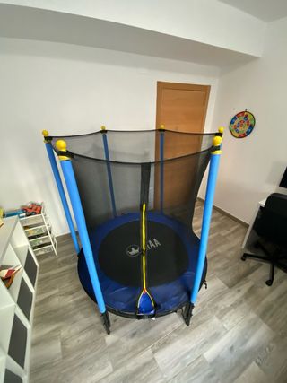 Cama elástica infantil ATAA con red de seguridad