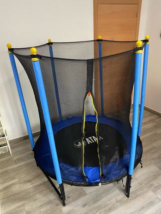 Cama elástica infantil ATAA con red de seguridad