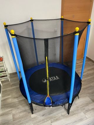 Cama elástica infantil ATAA con red de seguridad