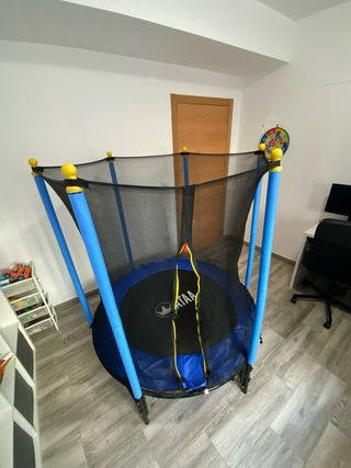 Cama elástica infantil ATAA con red de seguridad