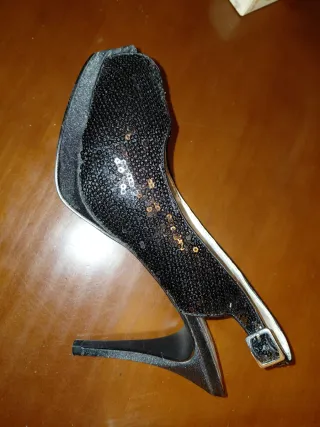 Zapato de fiesta MARYPAZ negro/dorado talla 37