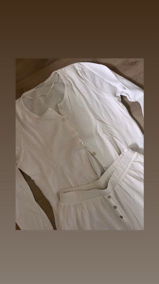 Pijama blanco mujer