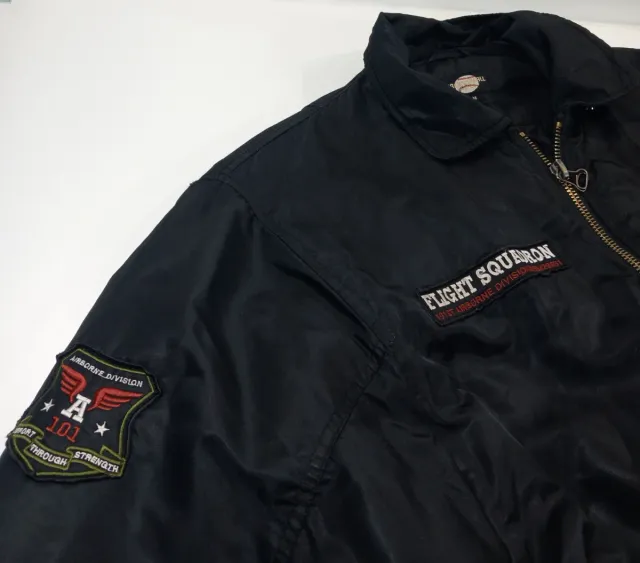 Chaqueta Bomber Vintage Dressing Negra