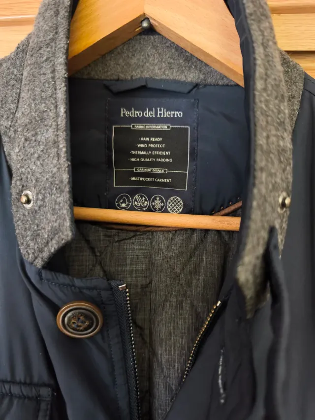Parka Pedro del Hierro Azul Marino Talla L