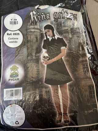 Disfraz Niña Gótica T-38