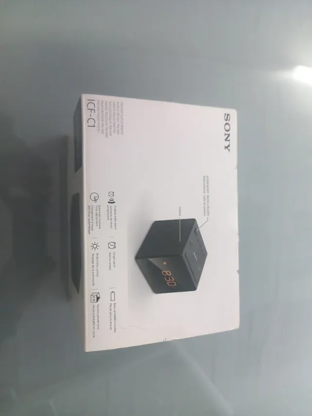 Radio Reloj Sony ICF-C1 FM/AM Negra