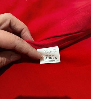 Gilet eco-pelliccia bambina rosso/bordeaux 5 anni