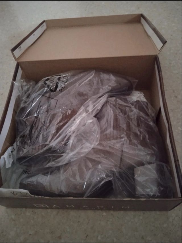 Botines Ramarim Marrones Dorados