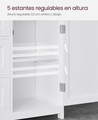 VASAGLE Mobili da bagno, armadio 