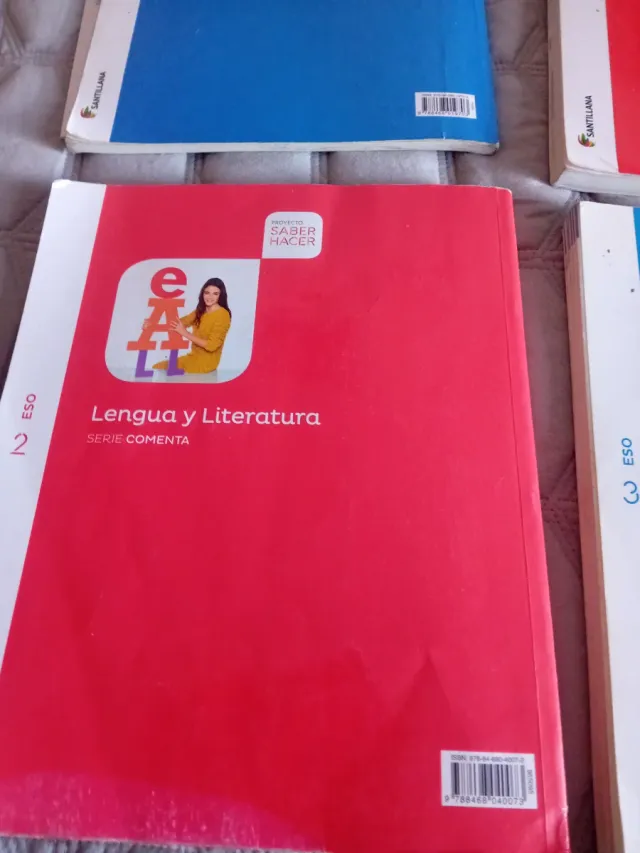 Lote 4 libros de 2°y 3° de la ESO de Santillana