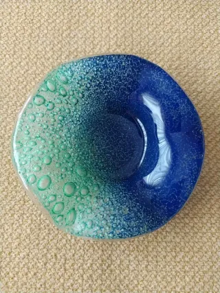 Plato decorativo de cristal