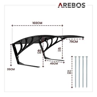 Arebos Garaje para robot cortacésped 102×79×46 cm