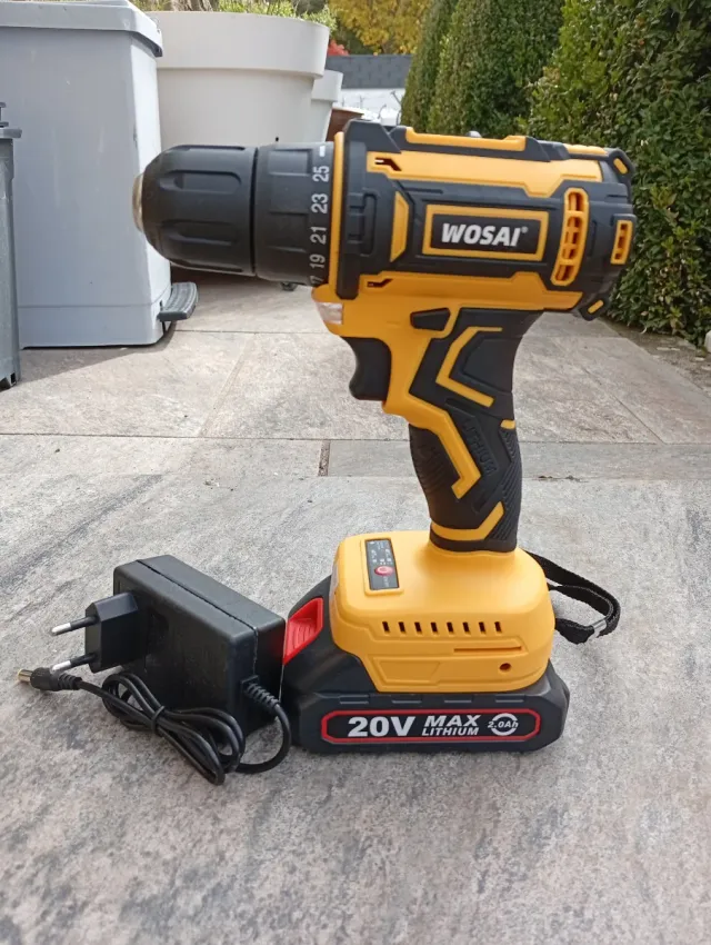 Taladro WOSAI WS7020 + Batería 20V + Cargador