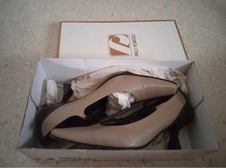 Zapatos Paco Herrero Beige/Verde Talla 37