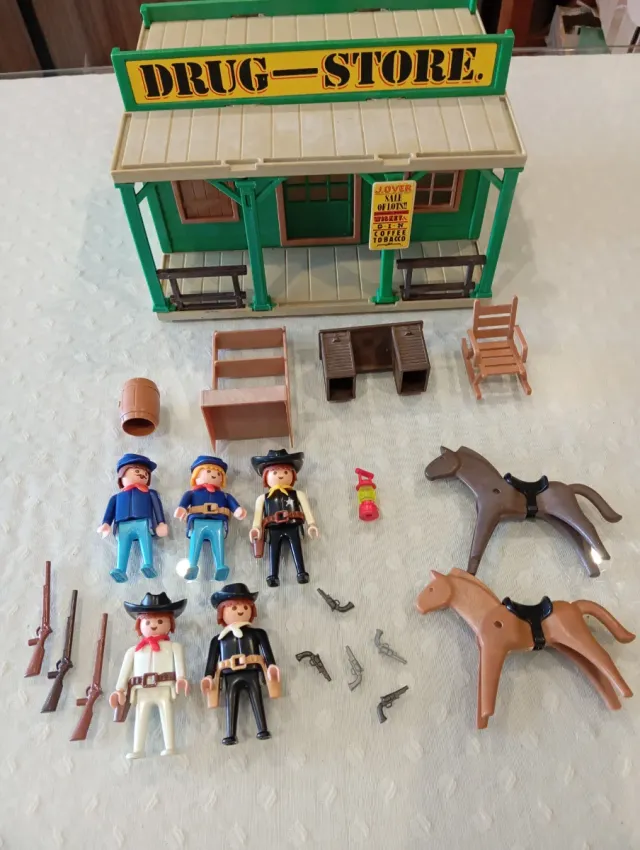 Playmobil Oeste Tienda Farmacia Vintage