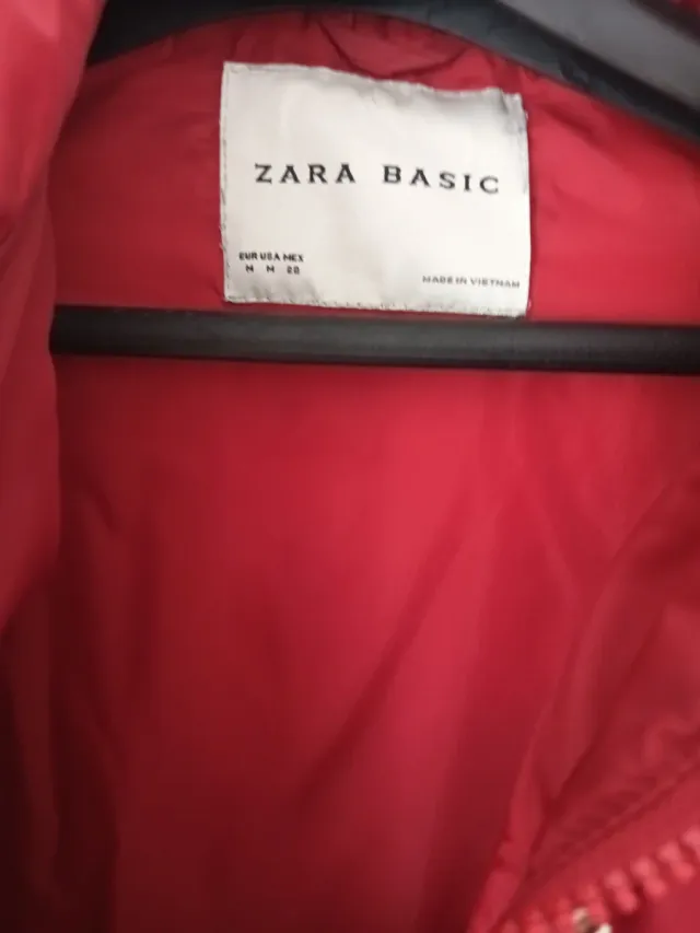Anorak Rojo Zara Talla M