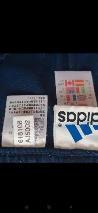 Pantalón deportivo Adidas unisex azul Talla 168