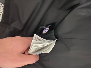 Abrigo Canada Goose Negro con Pelo