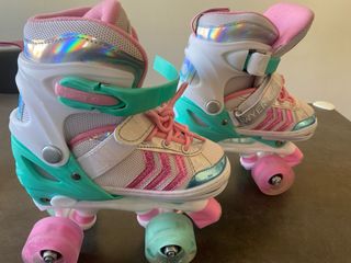 Pattini a rotelle regolabili per ragazze taglia 28-31