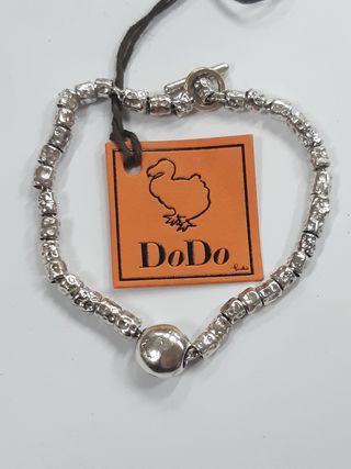 DoDo bracciale argento pepita e granelli cm 17