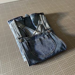 Peto mono falda vaquero azul, Zara T. XS