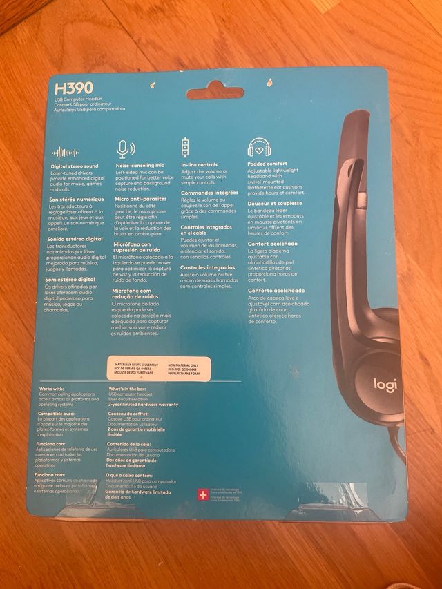 Logitech H390 Auriculares USB con Micrófono