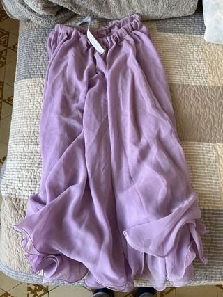 Falda danza oriental morada talla única