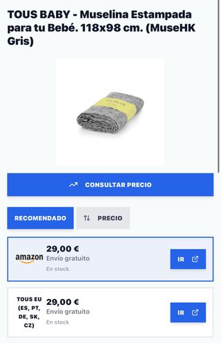 Saco y muselina Tous elefantes (  cochesito bebe)